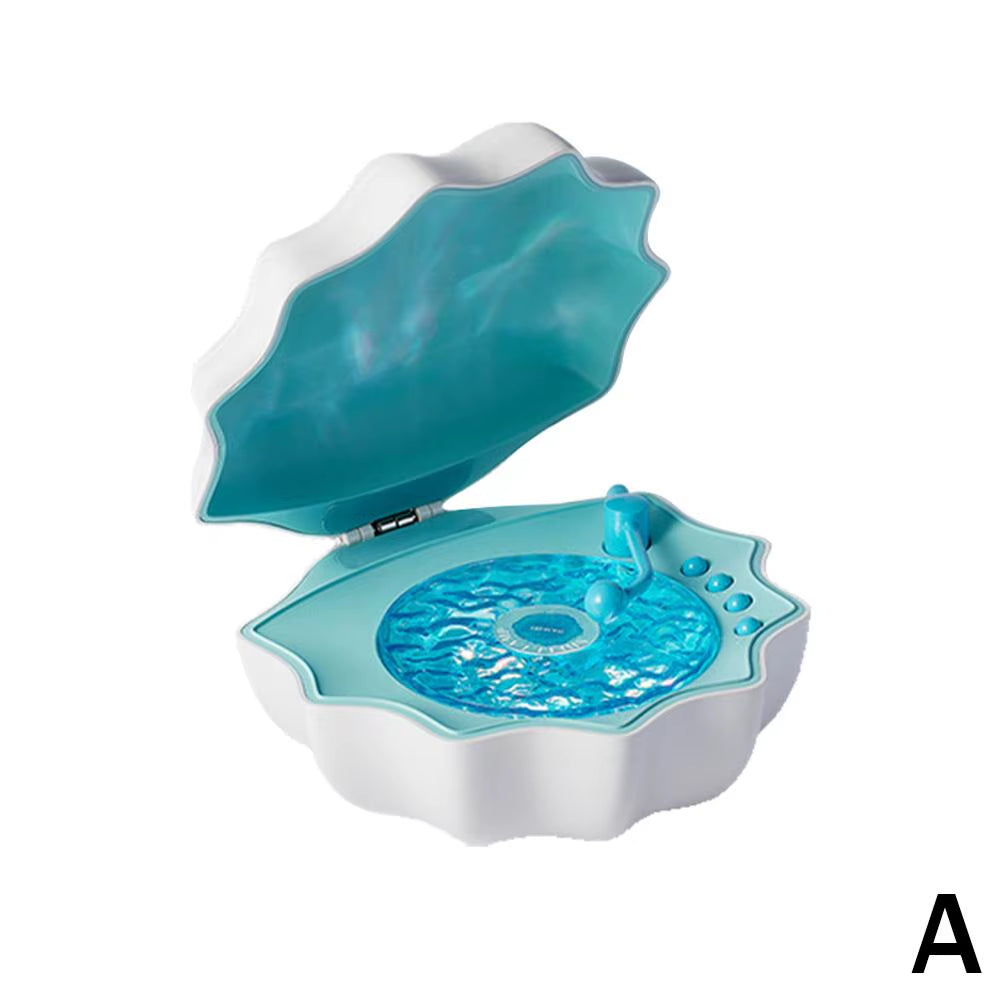 Shell Light Speaker Wireless Bluetooth 7 Color Effect 360 Degree Surround Light 7 Types of White Noise Creative Gift