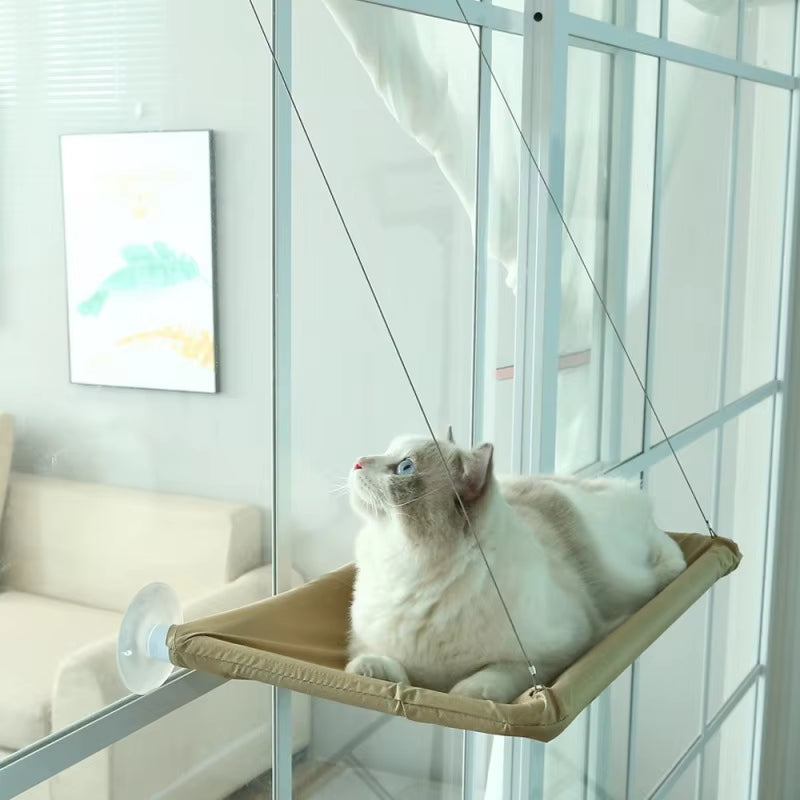 🐾 Aerial Hanging Cat Hammock — The Ultimate Cozy Sky Bed for Your Kitty! ☁️🐱