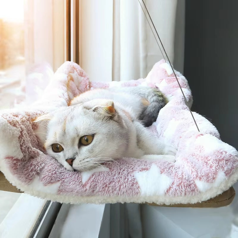 🐾 Aerial Hanging Cat Hammock — The Ultimate Cozy Sky Bed for Your Kitty! ☁️🐱
