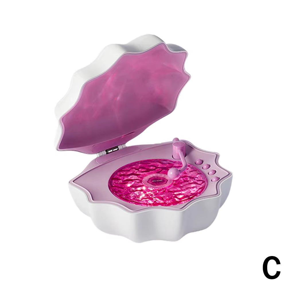 Shell Light Speaker Wireless Bluetooth 7 Color Effect 360 Degree Surround Light 7 Types of White Noise Creative Gift
