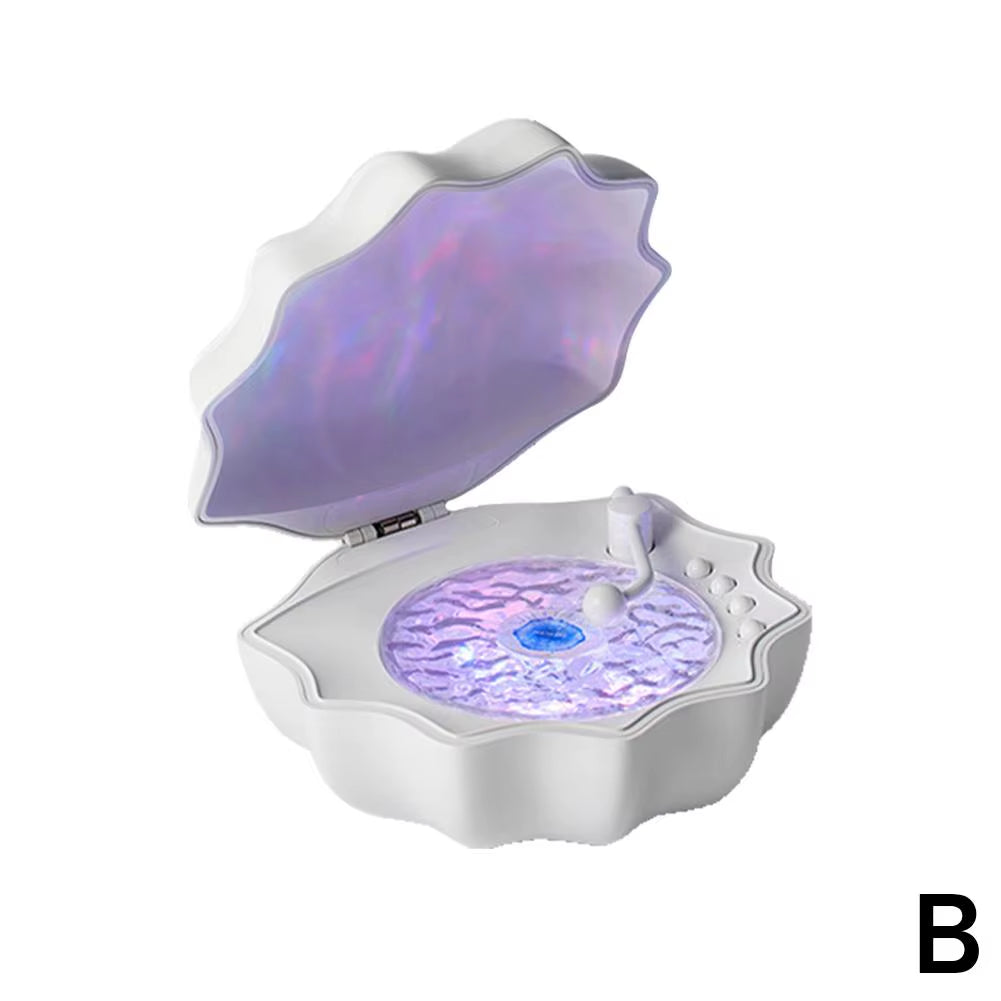 Shell Light Speaker Wireless Bluetooth 7 Color Effect 360 Degree Surround Light 7 Types of White Noise Creative Gift